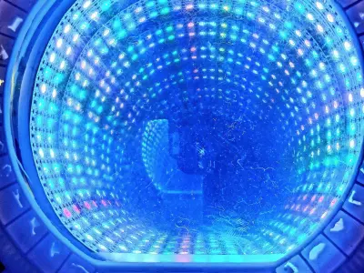 Stargate desktop infinity mirror light 3D model