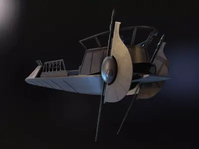Desert Skiff Star wars 3D model