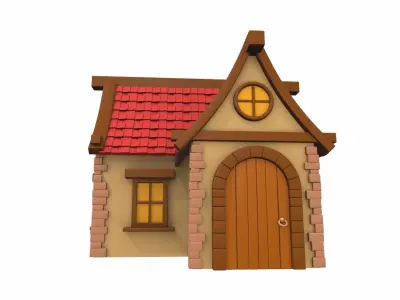 Cartoon house 05 3D model