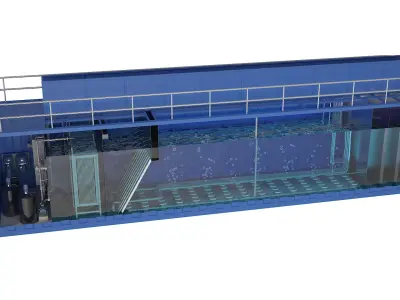 Integrated Sewage Treatment TankStandard 3D model