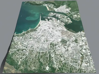 Cityscape Varna Bulgaria 3D model