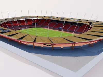 Letzigrund Stadium - Zurich Switzerland 3D model