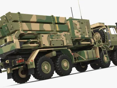  Tactical SAM Launcher Vehicle Camo Simplified 