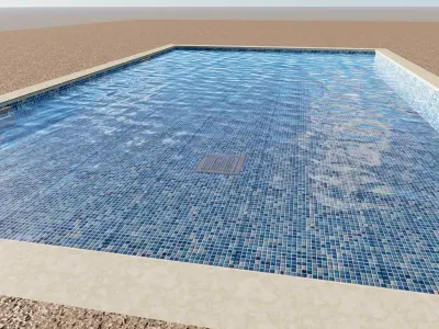 Rectangular Swimming Pools 3D model