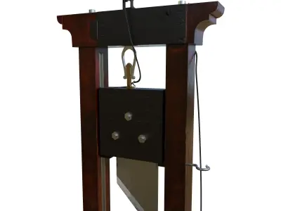Berger Guillotine Low-poly 3D model