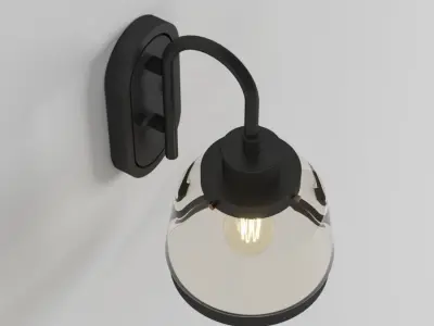 Lupe 1 -Antique Bronze Sconce 3D model