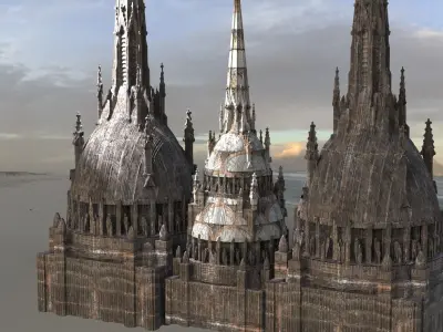 Barbarian Twin Towers 2 designs  3D model