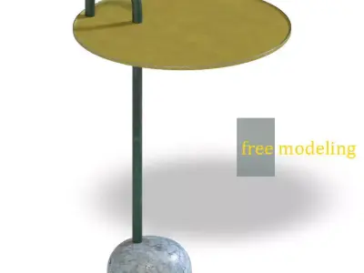 table-diningtable-house free - side table Free low-poly 3D model