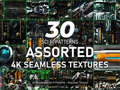 170 Seamless Sci-fi Patterns - Collection Vol 2 Texture