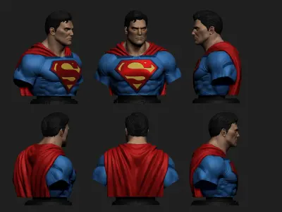 Stl Pack Superman  - Batman  3D print model
