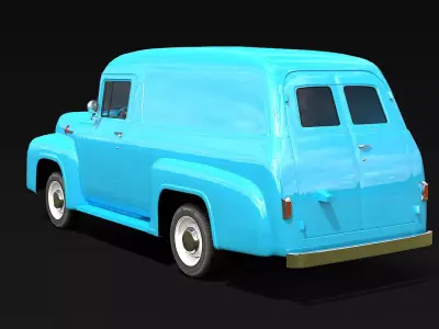F-100 Panel Van PBR 3D model