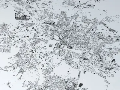 Bucharest Streets and Buildings 3D model