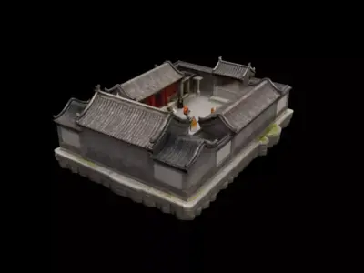 courtyard 3D model