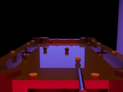 billiard table 3D model
