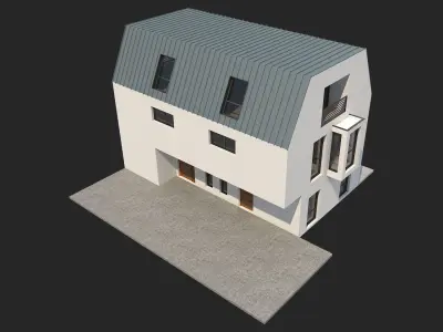 Modern House 13 3D model purchase
