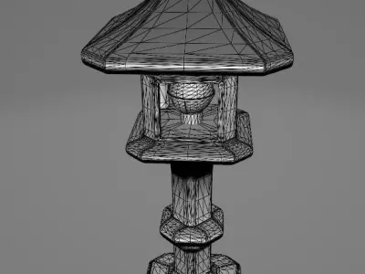Japanese Lantern 3D model