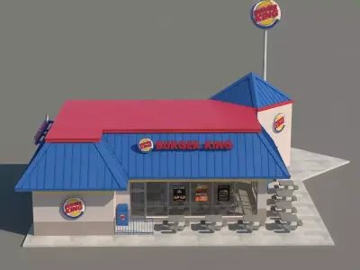 Burger King Restaurant 3D model