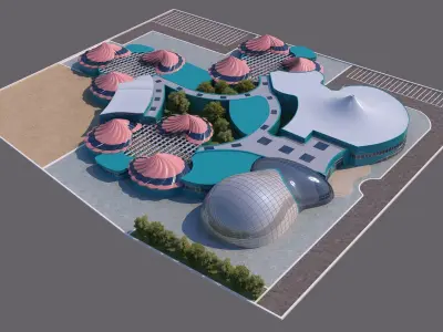 0075 - Nursery School - 2Ds Plans - 3Ds Files 3D model