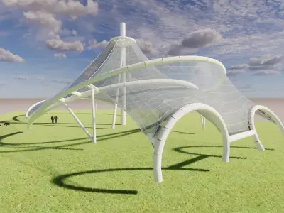 Tensile Structures Collection -A18 3D model