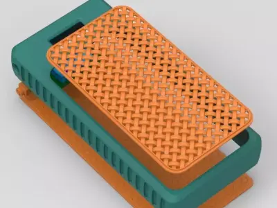 Power Bank Enclosure Loop Cross Style 3D print model