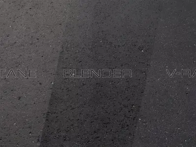 Asphalt 09 PBR Low-poly 3D model