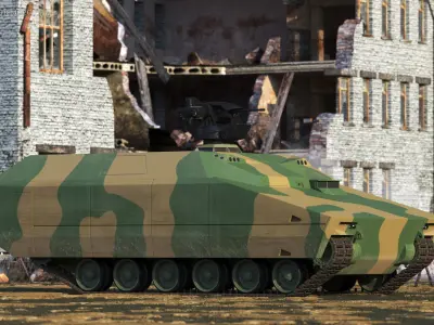  Next Gen Tracked Marine Assault Vehicle with Machine Gun 