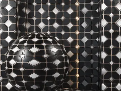 4K Mosaic Tiles Textures Set 01 - PBR Ready Texture