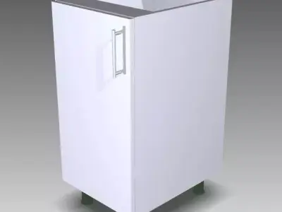 KitchenBox TextureFree Free 3D model get