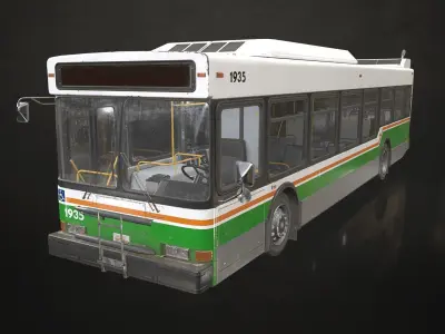 City Bus V3 Low-poly 3D model