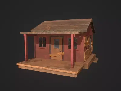 Old forest House 3D model