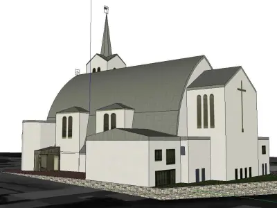 Architecture-Religion-God-Culture-Temple-036 church 3D model