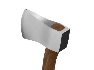 wooden Axe PBR 3D model