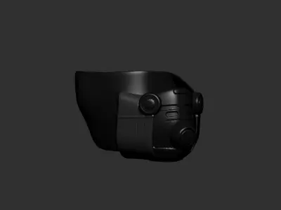 gas mask helmet high poly sculpt 3d printable  3D model buy