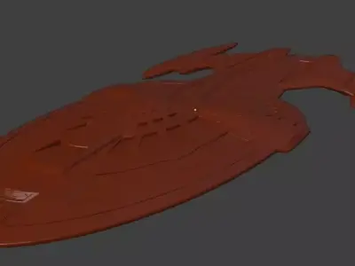 Fletcher Class Starship 3D model