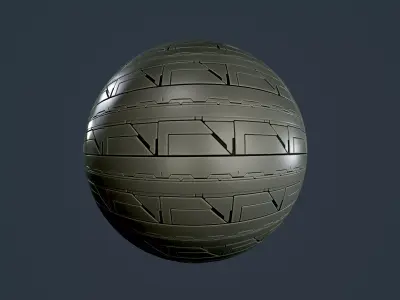 Sci-Fi Military Seamless PBR Texture 104 Texture