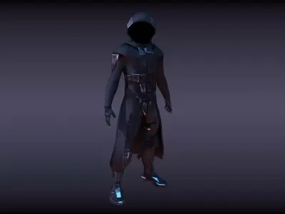 sci fi character Low-poly 3D model purchase