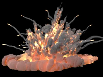 Carpet Bomb VDB 3D model