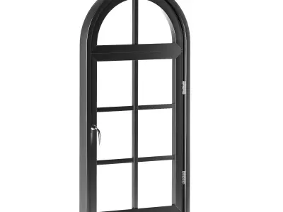 Aluminum Arch Windows 3D model