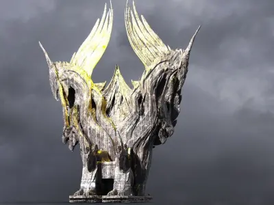 Black Adam Throne 2  3D model