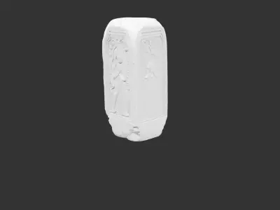 Ancient Weathered Stone Pillar for 3D print 3D print model