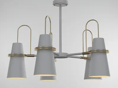 REINAR A gold chandelier 3D model