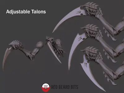 Xenoteras Talon Arms - Modular 3D print model