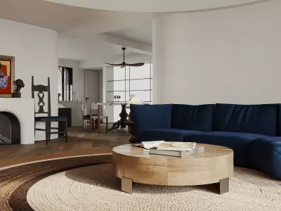 Modern living room 3D model