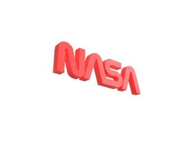 NASA 1975 Logo v1 001 Free low-poly 3D model