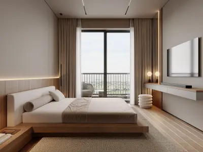 AR-25042 Mirad - Bedroom 3D Scene 3D model