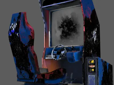 arcade game machine Low-poly 3D model