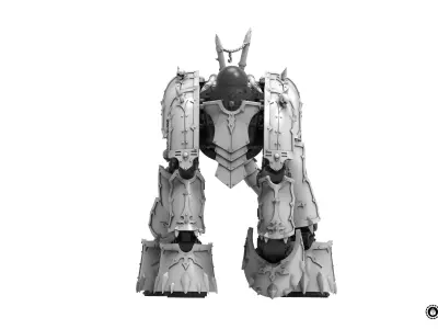 Centaur knight conversion kit - Chaos armour pack only 3D print model