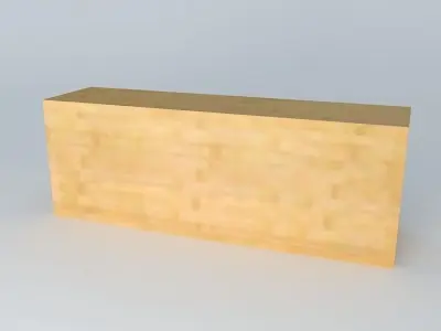 Cabinet Shelf DOORS HZO 4 12 BRW Milano Oak 3D model