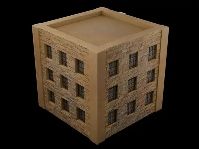 Desert Building 1 Low-poly 3D model