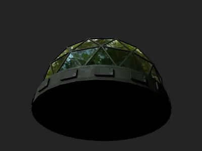 Bio Dome Low-poly 3D model